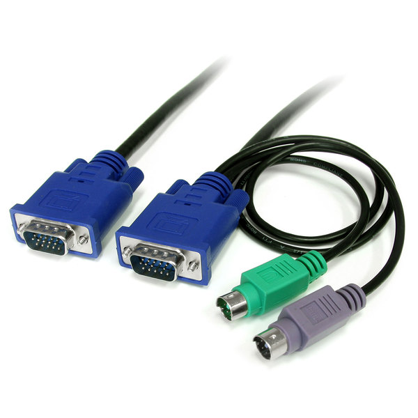 Startech.Com 6ft 3-in-1 Ultra Thin PS/2 KVM Cable SVECON6